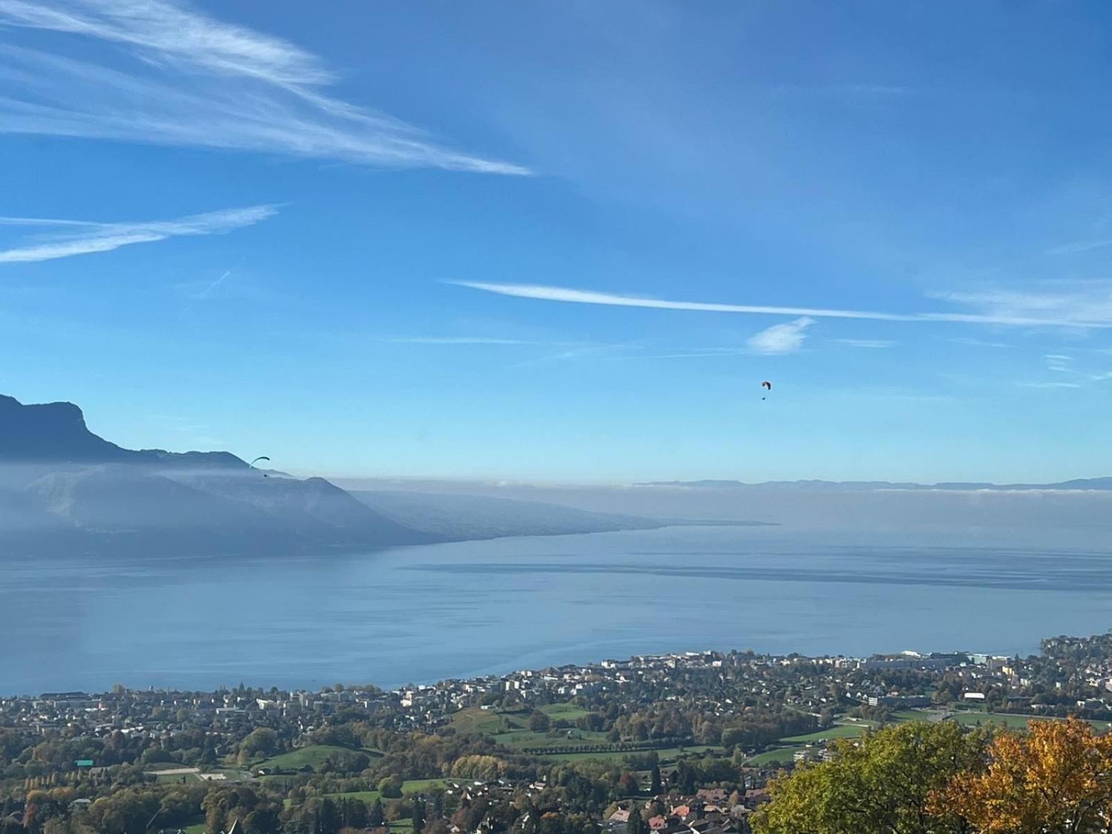 Swiss Chalet - Mountain And Lake View Blonay Luaran gambar