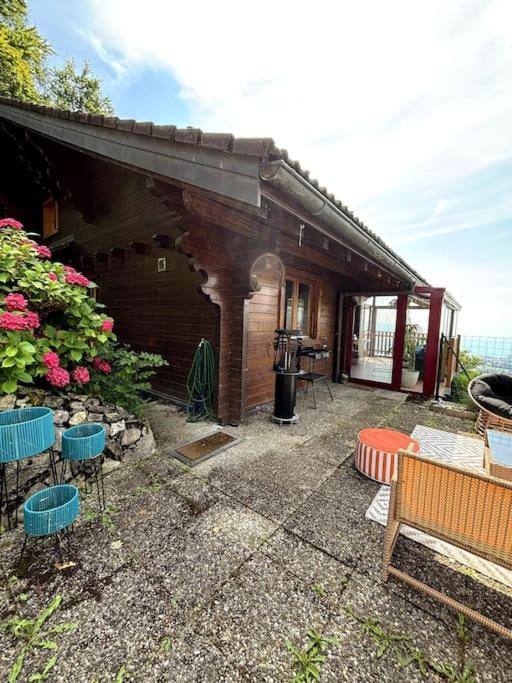 Swiss Chalet - Mountain And Lake View Blonay Luaran gambar