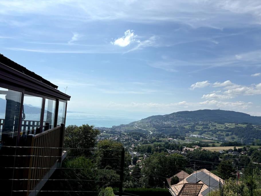 Swiss Chalet - Mountain And Lake View Blonay Luaran gambar